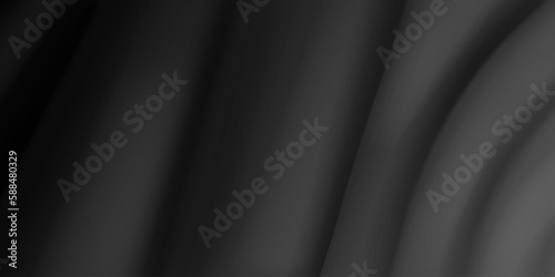 Background of black fabric with several folds