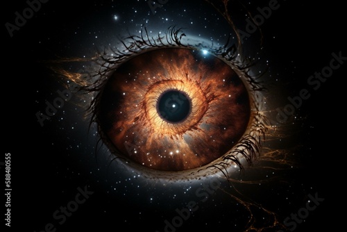 jupiter eye with cosmic Generative AI