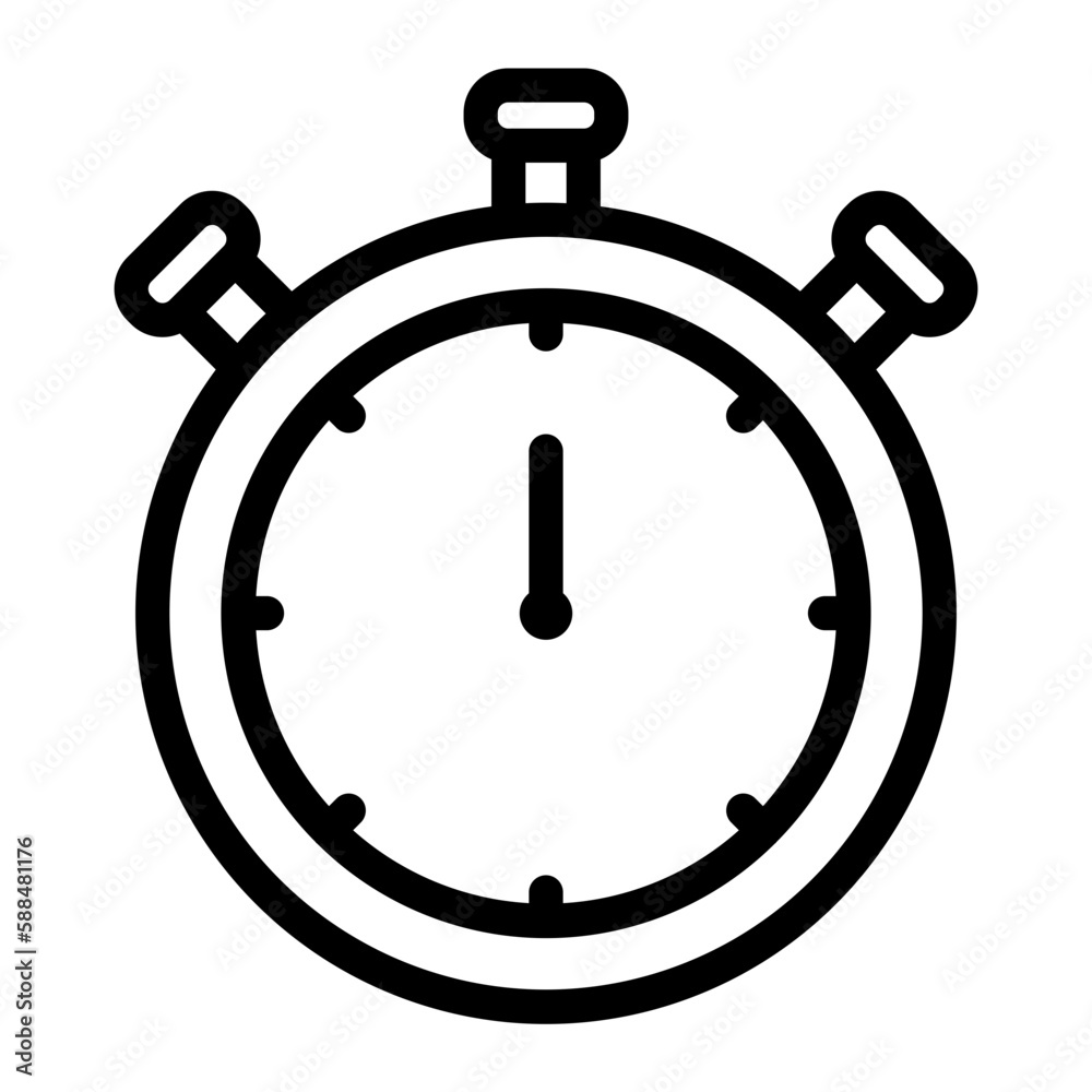 Obraz premium stopwatch line icon