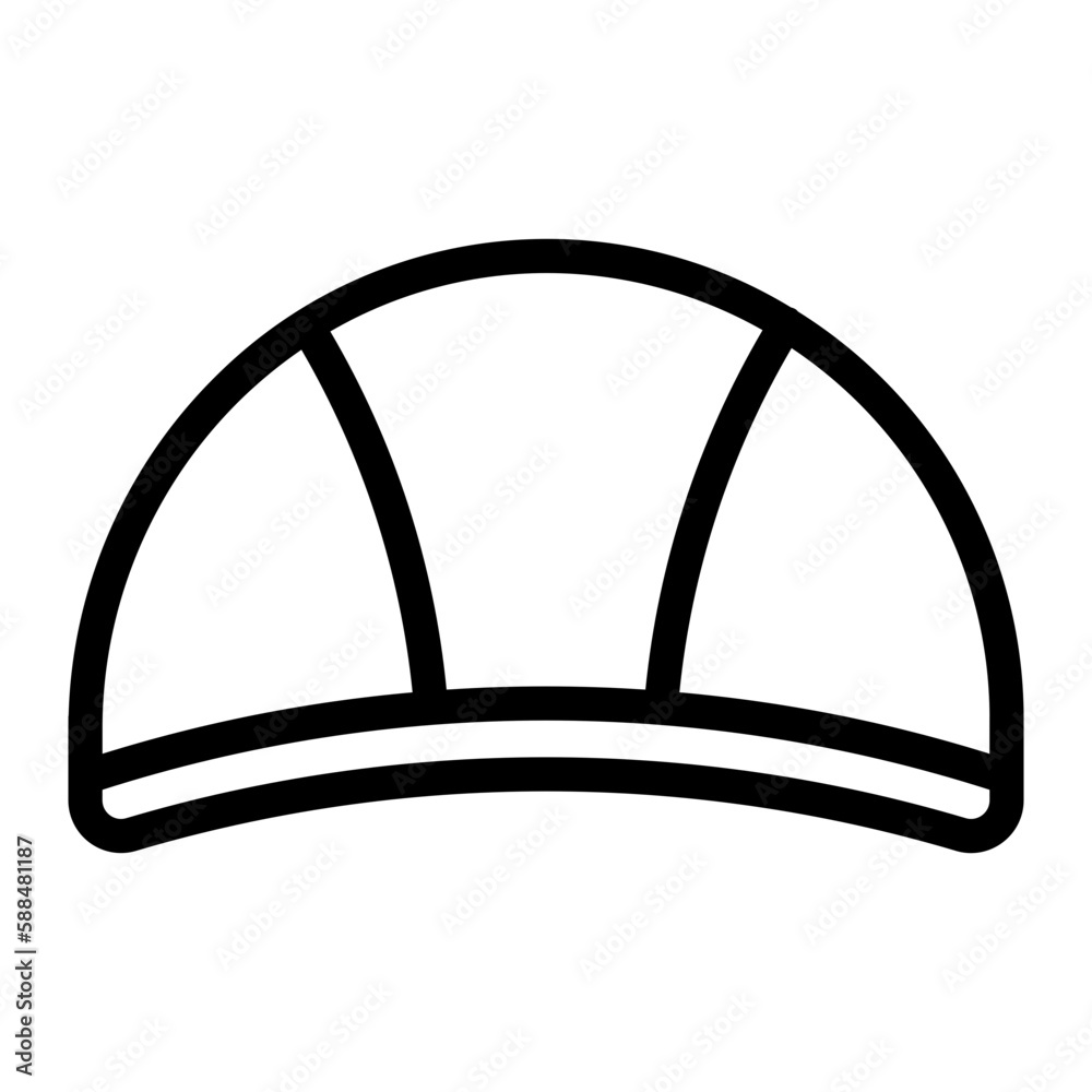 swimming cap line icon swimming cap line icon