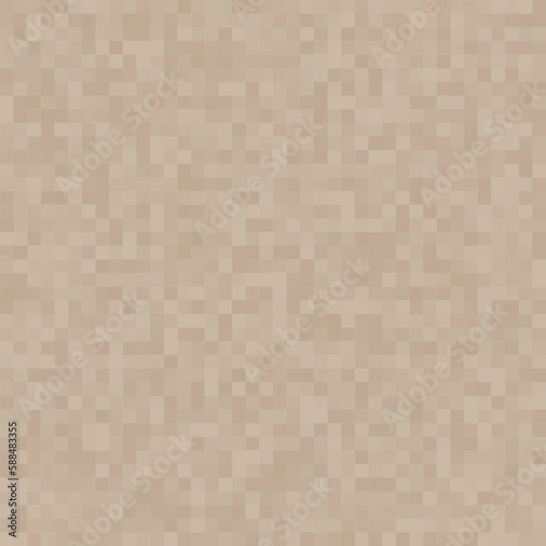 Beige square seamless pattern. Geometric shapes with different opacity. Vector illustration.