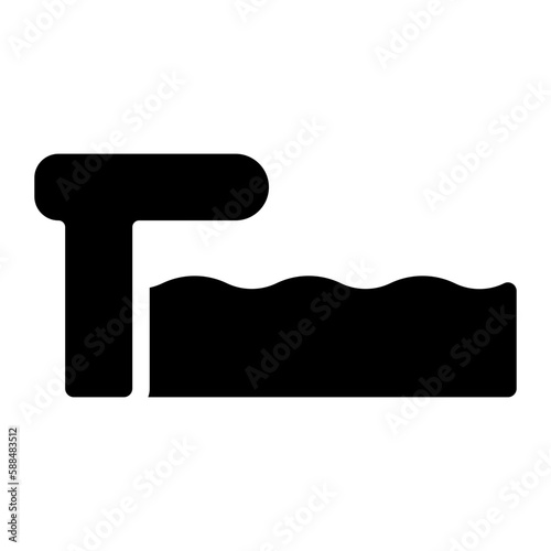 diving board glyph icon
