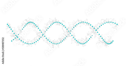 Panoramic view of helix dna pattern