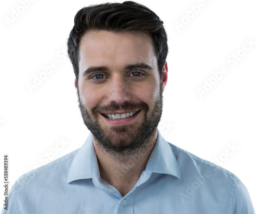 Portrait of happy man