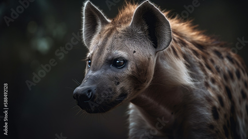 wildlife, a hyena in the wild © Jacques Evangelista