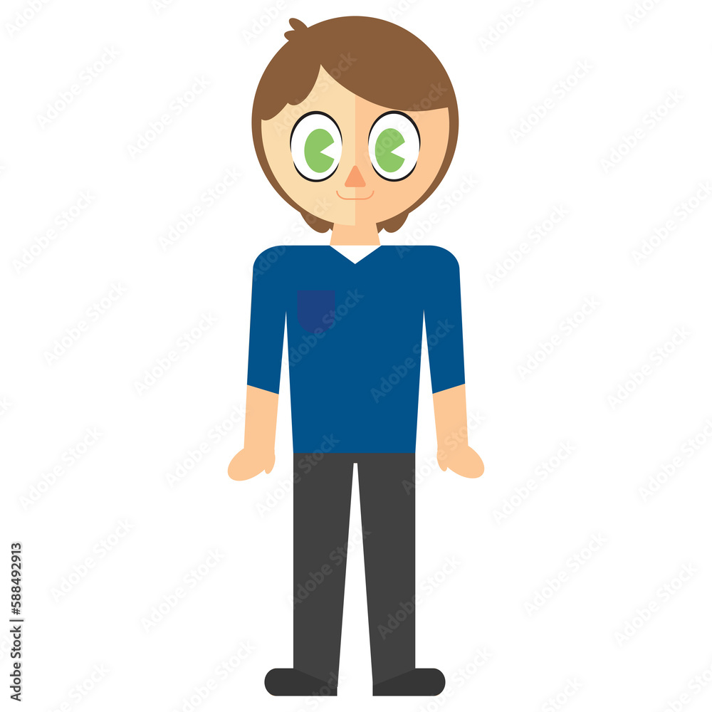 Digitally generated image of man Digitally generated image of man