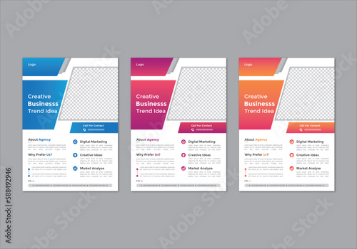 modern trend professional business flyer design vector file corporate design