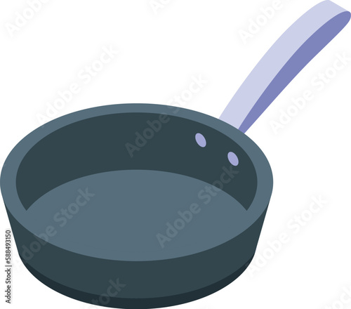 Cooking mould icon isometric vector. Metal baking. Dish pan