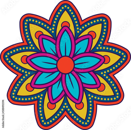 Colorful floral design