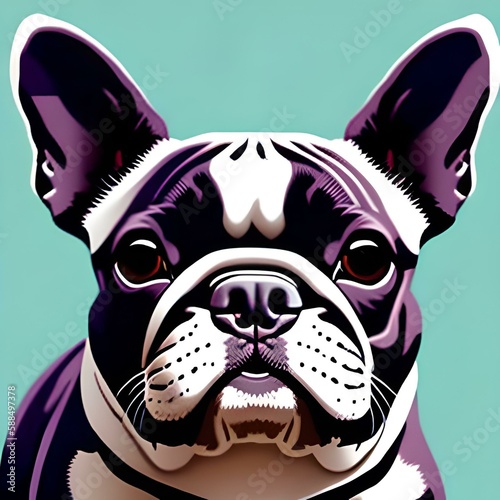 portrait of french bulldog  14 © WhimsyWorks