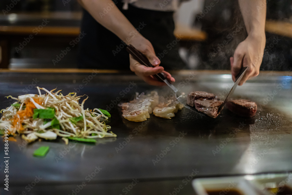 Teppanyaki, Japanese Cooking Teppanyaki, Japanese Cooking