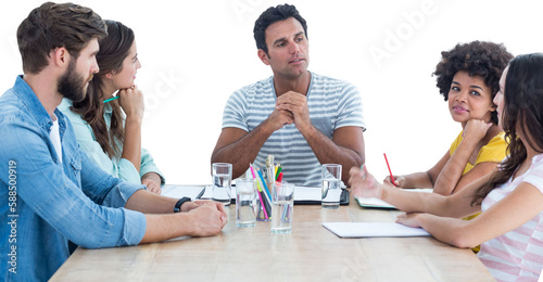 business people during a meeting 