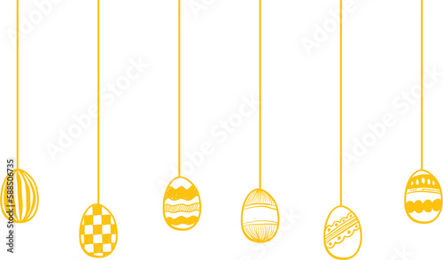 Illustration image of yellow hanging decoration photo