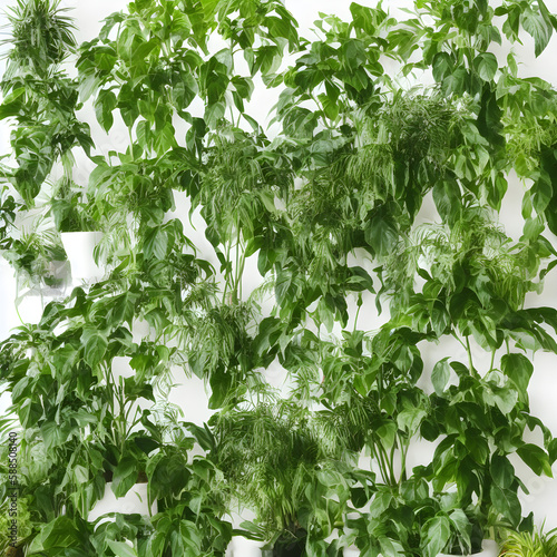 Plants In White Background 