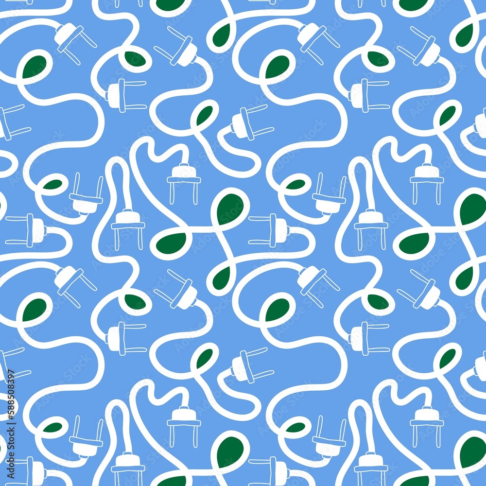 Cartoon plugs seamless electric pattern for wrapping paper and kids clothes print and fabrics and linens Cartoon plugs seamless electric pattern for wrapping paper and kids clothes print and fabrics and linens