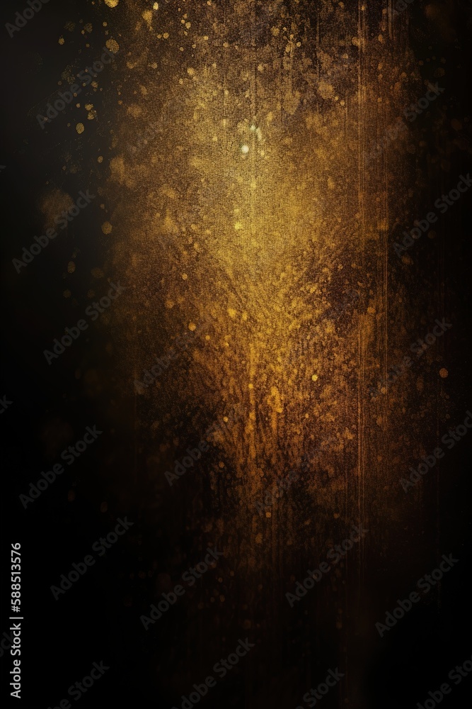 Obraz premium Golden abstract background, generative ai