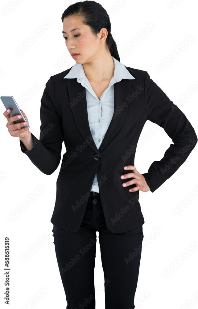 Businesswoman using mobile phone Businesswoman using mobile phone