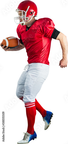 American football player playing football © vectorfusionart