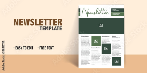 Interior Plants Newsletter Layout 