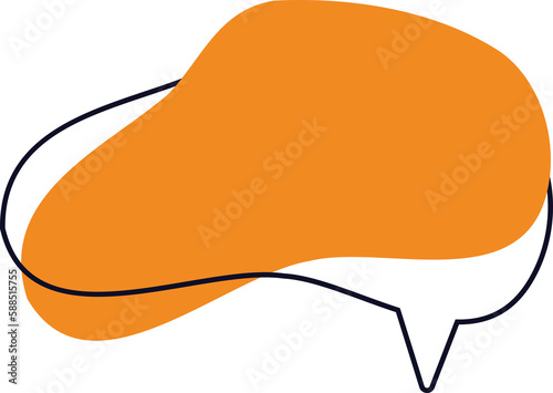 Obraz na płótnie Colored speech bubble icon