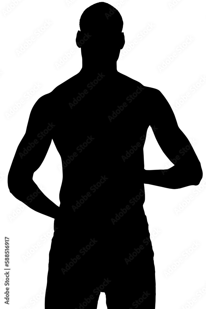 Man standing against white background Man standing against white background
