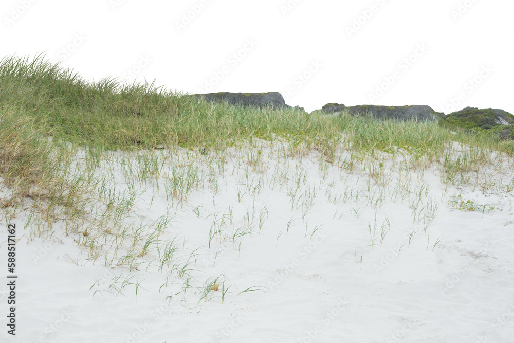 Fototapeta premium Digital composite image of sandy field 
