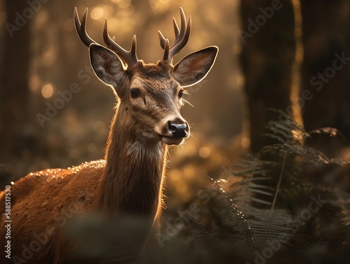 deer in the woods