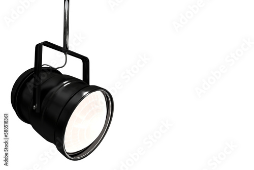 Stage light against white background
