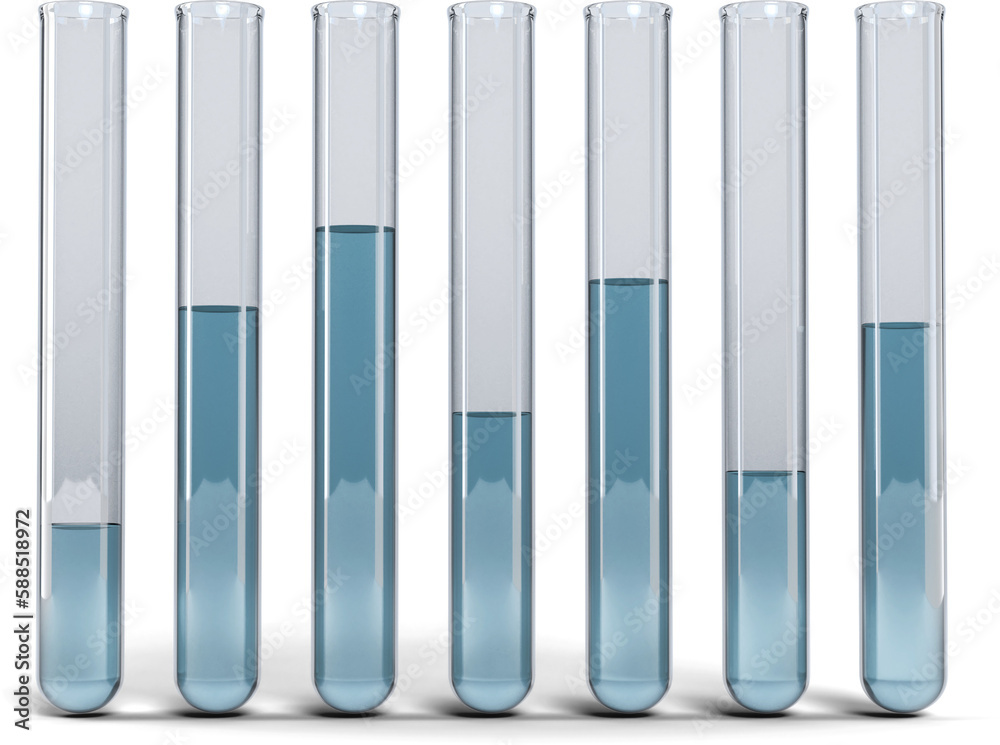 Test tubes with chemical solution Test tubes with chemical solution