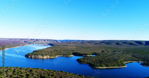 Scenic view of river