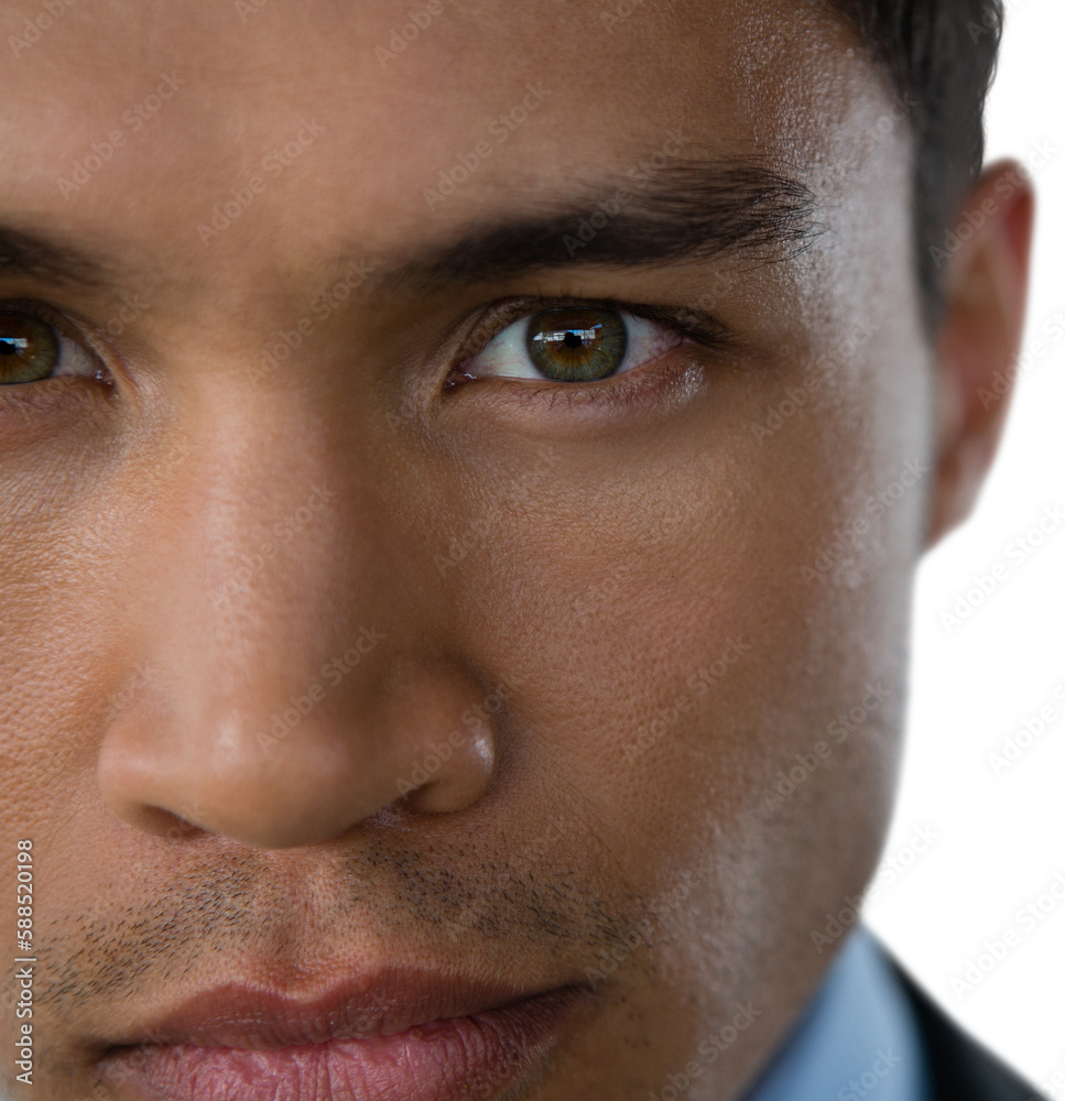 Close-up of angry businessman Close-up of angry businessman