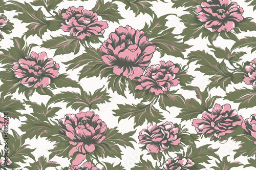Vintage floral pattern © Kiss