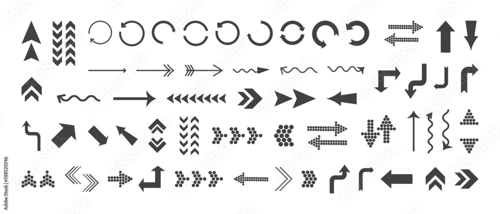 Arrow vector icon, arrows sign up, right, down, round, next, forward, direction. Web button navigation, black symbol isolated on white background. Graphic app. Simple illustration Arrow vector icon, arrows sign up, right, down, round, next, forward, direction. Web button navigation, black symbol isolated on white background. Graphic app. Simple illustration