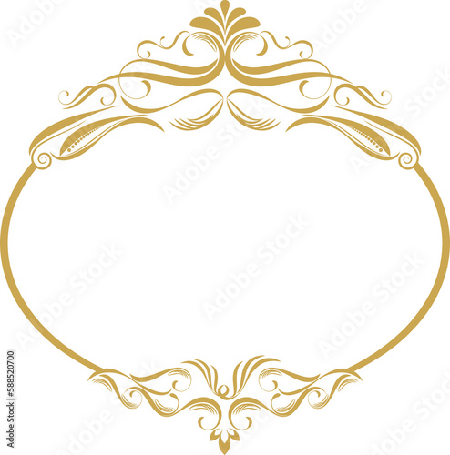 Certificate Border Frame Template. Calligraphic Vintage Design Elements 5