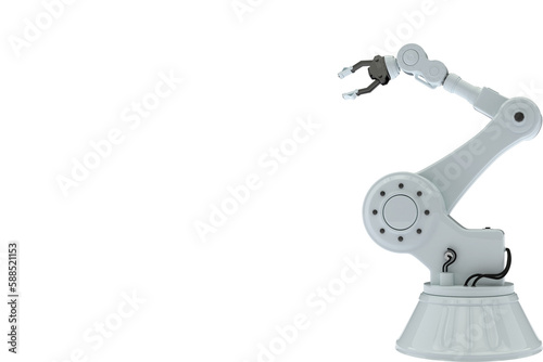 Illustration of robot hand machinery