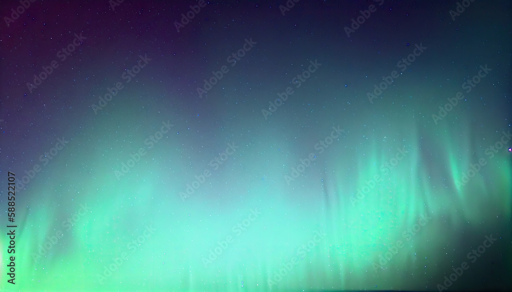A green and blue aurora borealis with the light on it.