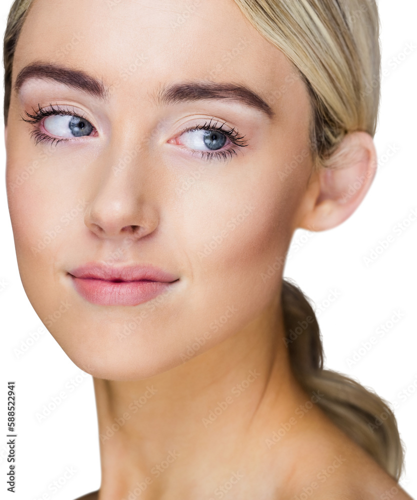 Portrait of thoughtful woman looking away Portrait of thoughtful woman looking away