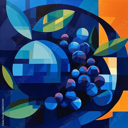 abstract blueberry