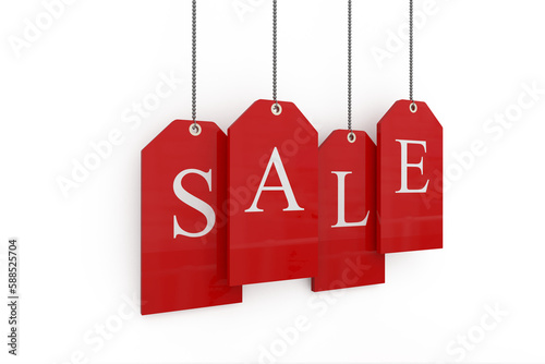 Red sale tags