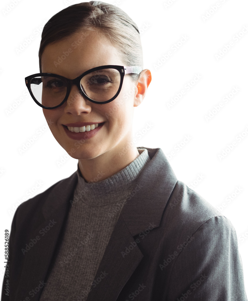 Portrait of smiling young businesswoman