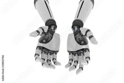 Composite image of a robot's hands