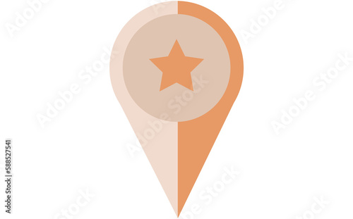 Star on navigation symbol