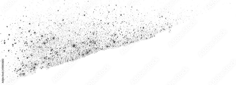 High angle view of dirt particles
