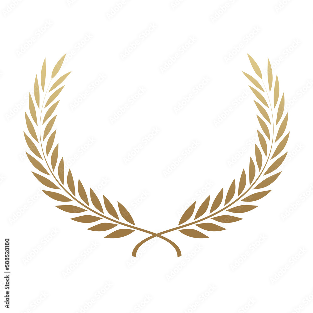 golden laurel wreath