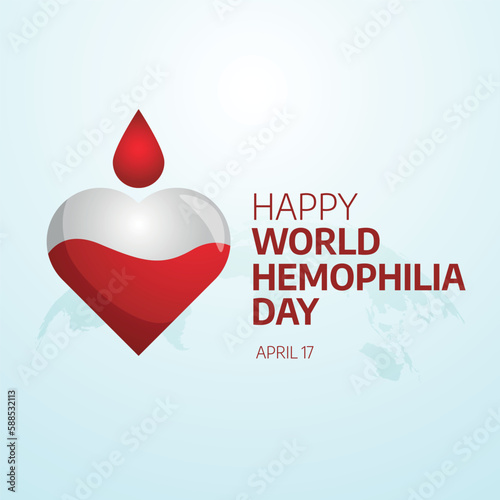 vector graphic of world hemophilia day good for world hemophilia day celebration. flat design. flyer design.flat illustration.