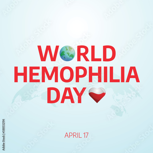 vector graphic of world hemophilia day good for world hemophilia day celebration. flat design. flyer design.flat illustration.