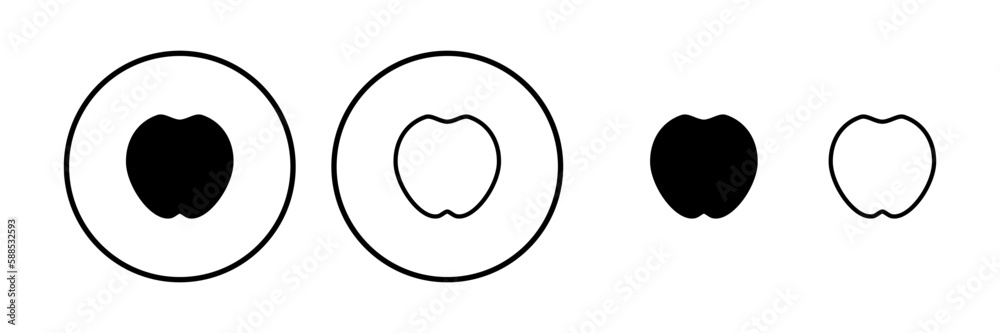 Apple icon vector. apple symbol Apple icon vector. apple symbol