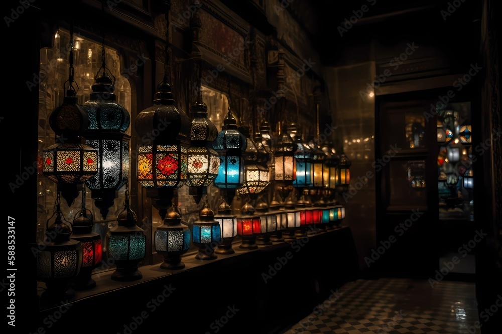 A bar with many bottles of alcohol Generative AI