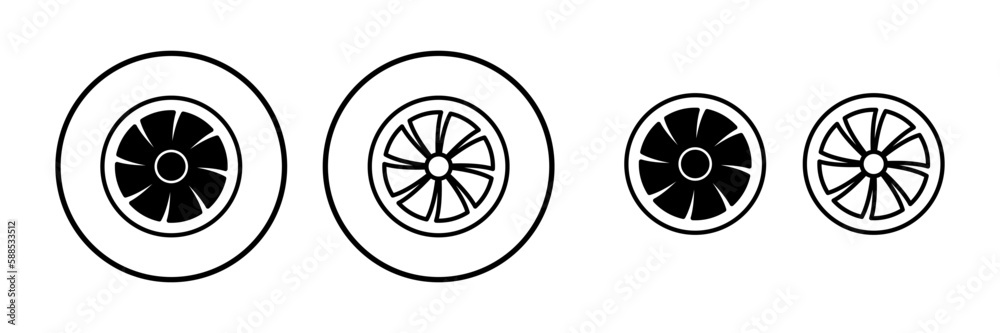 Fan icon vector. blower icon. propeller. ceiling Fan icon vector. blower icon. propeller. ceiling