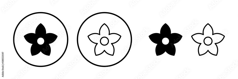 Flower icon vector. floral icon. flower logo Flower icon vector. floral icon. flower logo